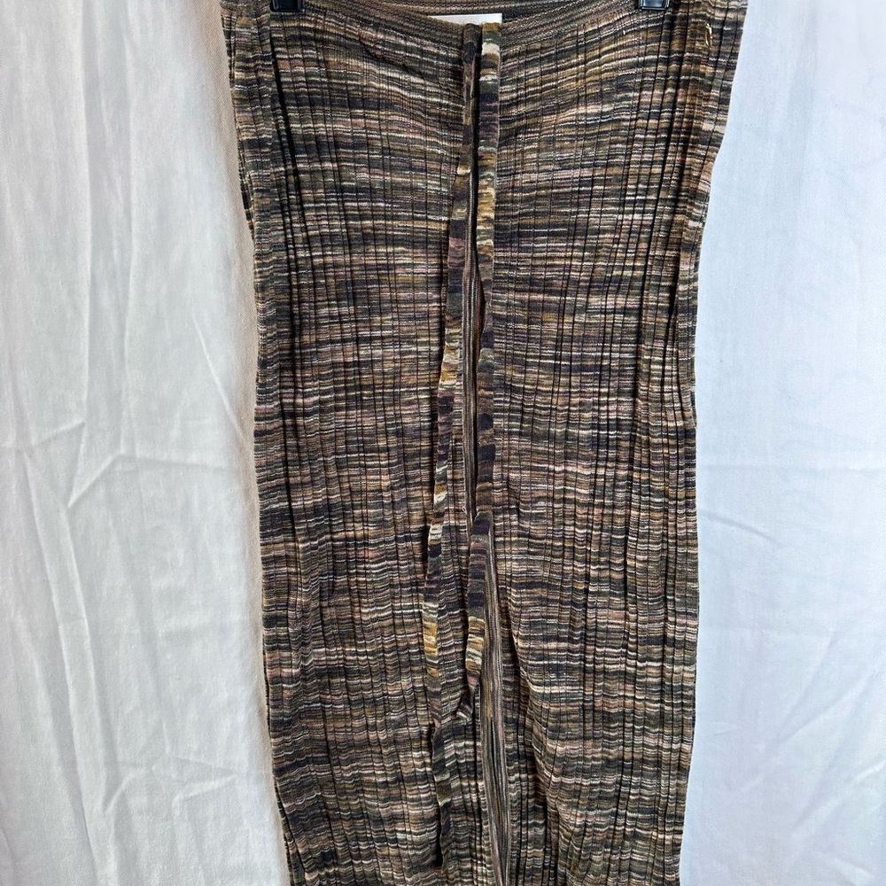 GUESS Cinched Front Anika Multicolor Striped 
Ribbed skirt